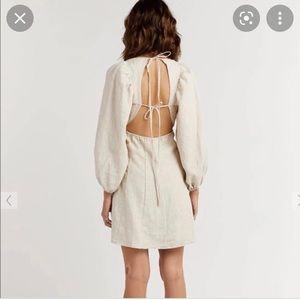 Dissh Pia mini dress size 6 Australian (US 0,2,small,extra small) color natural